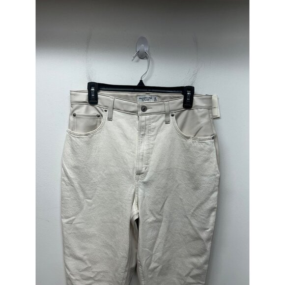 NWT Abercrombie & Fitch Curve love vegan leather Ultra High Rise Slim Straight J - Picture 6 of 10